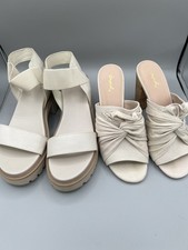 Lot of 2 Women's Size 10 High Heel Shoes  Sandals  Summer