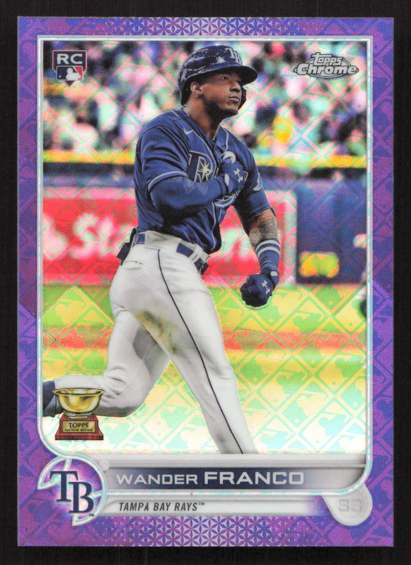 2022 Topps Chrome Logofractor Edition Wander Franco Purple #/250 #80 Card