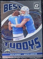 JUSTIN HERBERT/QUENTIN JOHNSTON 2024 Optic BEST TUDDYS INSERT #12 CHARGERS
