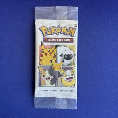 SEALED Pokemon 25th Anniversary General Mills Cereal 3 Card Promo Pack  Sealed