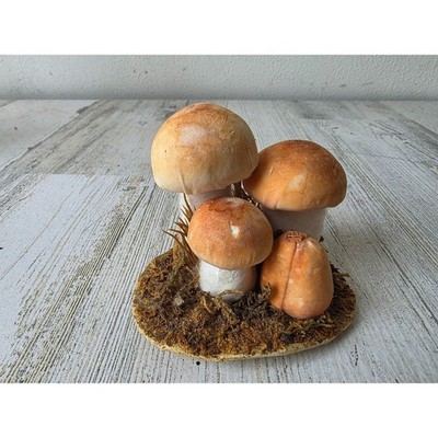 Vintage Midwest importers mushroom figurine statue decor styrofoam realistic