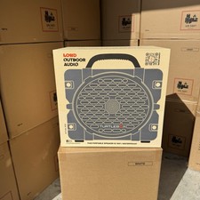 Turtlebox Grande Outdoor Speaker   Waterproof, Rugged, 126dB - Gray SEALED New