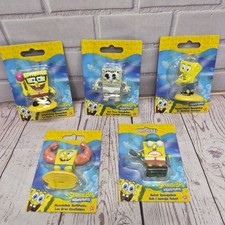 Complete Set Of 5 Mini SpongeBob SquarePants Figures Cake Toppers 2 1/4in New