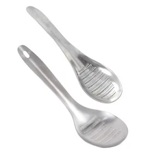 Ginger Garlic Grater Grinder Spoon Garlic Press Easy Grip Kitchen Tool for