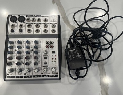 Behringer Eurorack UB1002 10 Input 2-Bus Mic/Line Mixer W/ Power Supply