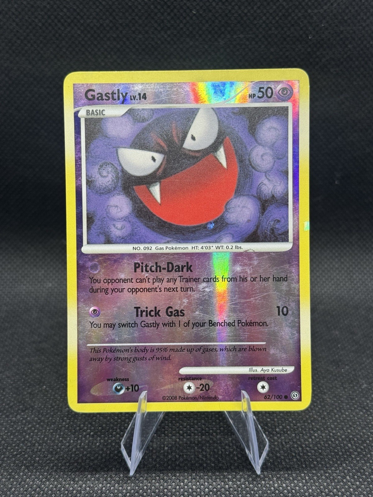 Pokémon TCG Gastly Stormfront 62/100 Reverse Holo - Moderately Played (MP)