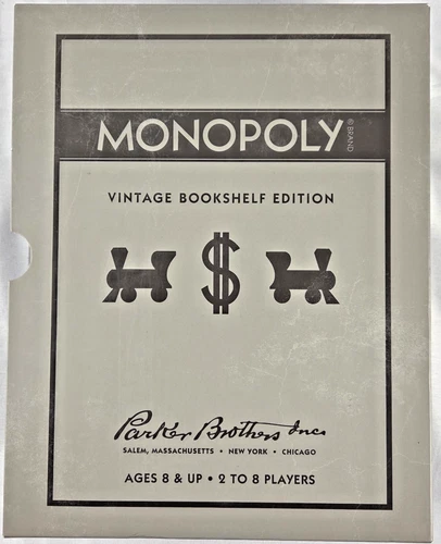 Monoply VTG Bookshelf Edition Game Parker Bros. New