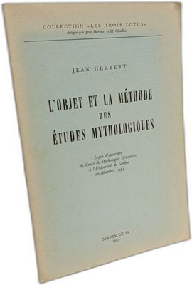 377684| Gegenstand und Methode mythologischer Studien Eröffnungsstunde des