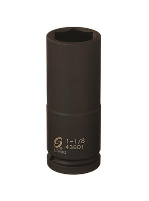 Sunex Tools 3/4 In. Drive 1-1/8 In. 6-Point Thin Wall Deep Impact Socket Cr-Mo