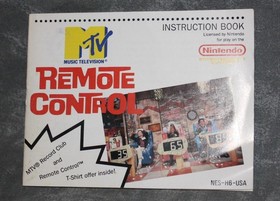 Works Nintendo NES MTV Remote Control  Game Cartridge & Booklet