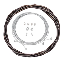Bicycle Brake Cable Kit for Drop Bar Road - CLEAR BLACK (SMOKE)