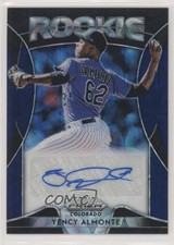 2019 Panini Prizm Rookie Navy Blue Kaleidoscope 17/35 Yency Almonte Auto 0ax3