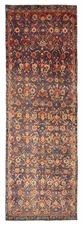 3'4" x 10'6" Vintage Hand-knotted Runner Rug Traditional Oriental Wool Carpet