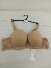 Ex M&S Underwired  Full Cup Bra 40A  Beige With lace Ref 540