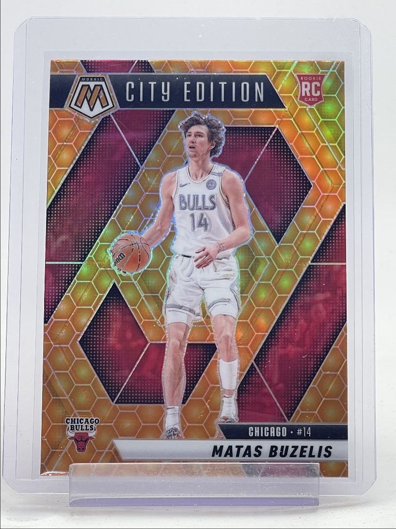 MATAS BUZELIS 2024-25 MOSAIC ROOKIE CITY EDITION HONEYCOMB PRIZM SP RC Q0234