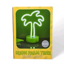 Neon Palm Tree Light Night Lamp LED Tube Sign Tabletop Desk Decor Kids Room Gift