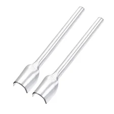 Half-Round Leather Cutter Punch 15mm Strap End Punch Tool for DIY Craft 2pcs