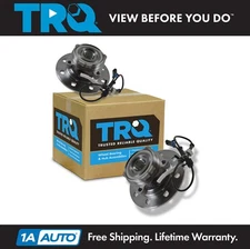 TRQ Front Inner Wheel Hub & Bearing Pair for Chevy GMC HD Truck 4WD 4x4 w/ ABS