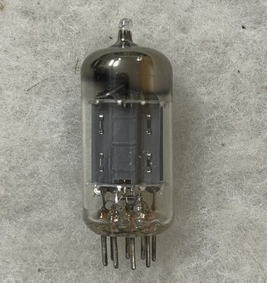 Valvo ECC82 12AU7 E82CC 1956 Long Plate D Getter 45 Degree NOS No Box