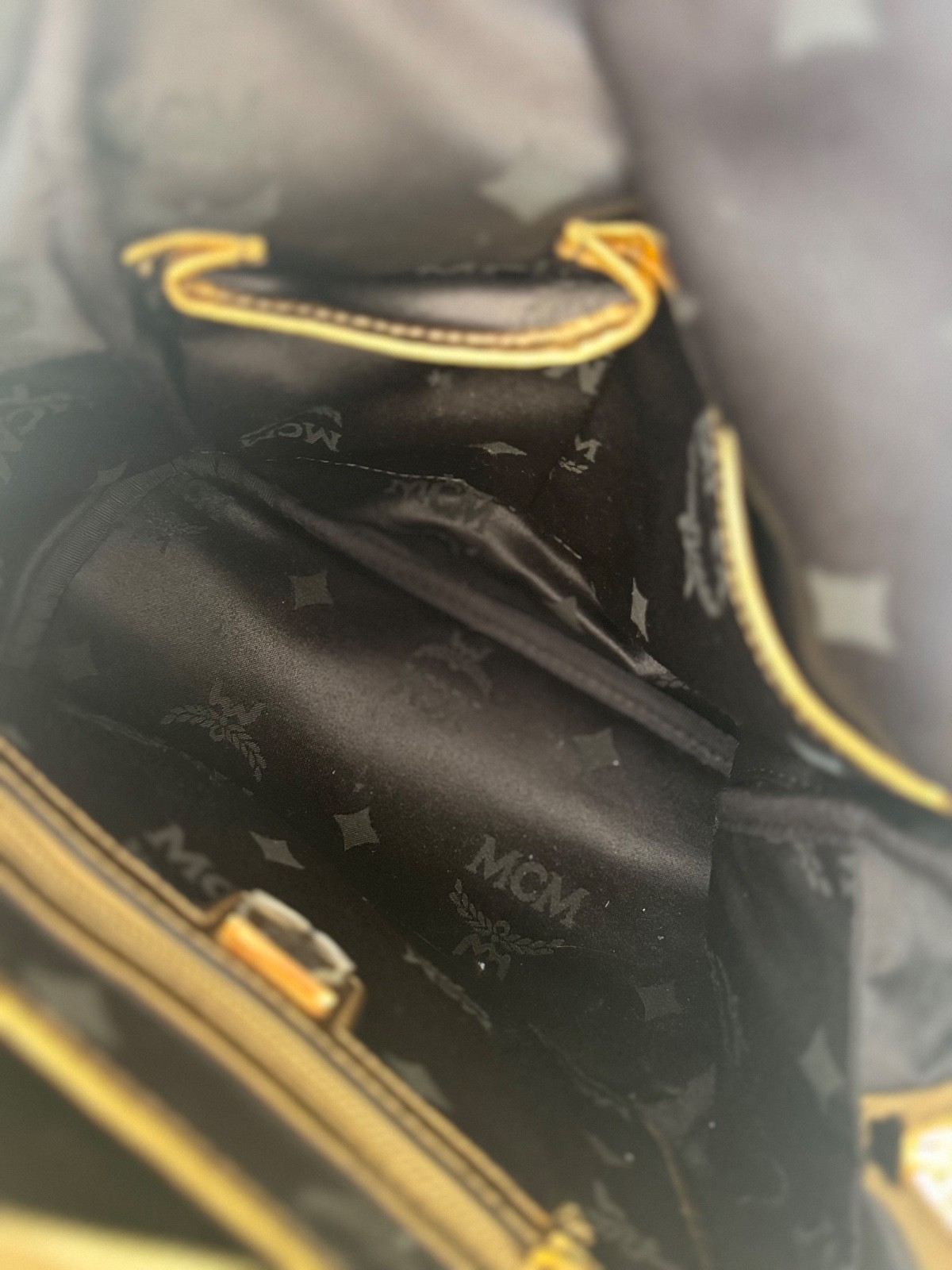Limited Edition MCM Stark Backpack Gold Python Embossed Leather Studded — image 11