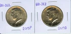 2017 P&D Kennedy Half Dollars Uncirculated BU NIFC