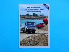Prospekt - LKW - Scania - Baustellenfahrzeuge...