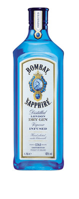 (28,1 /l) Bombay Sapphire Gin 40% 1,75l Flasche