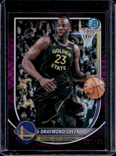2025-26 Bowman Draymond Green Chrome Reptilian Fuchsia Refractor #/199 Warriors
