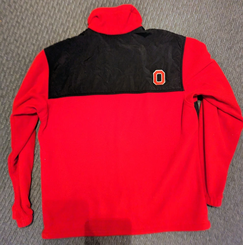 Columbia Ohio State Fleece Jacket Mens Mens Medium Full Zip College Football OSU - Image 2 of 4