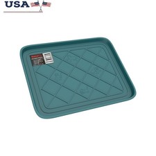 Boot Tray Indoor Outdoor Mat Water Dirt Resistant Raised Lip Easy Clean New