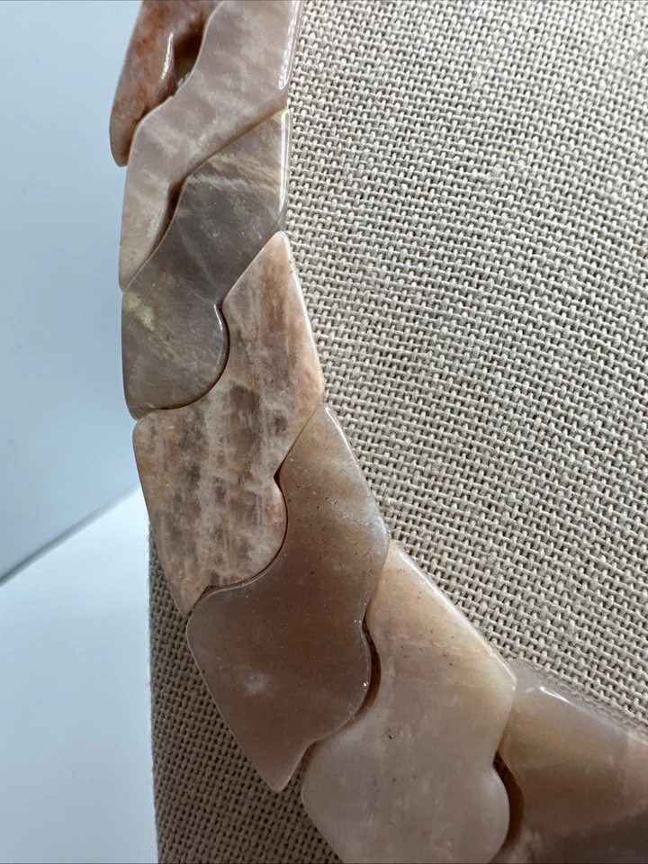 Collar de plata de ley con piedra lunar melocotón natural Jay King  Foto 4 de 4