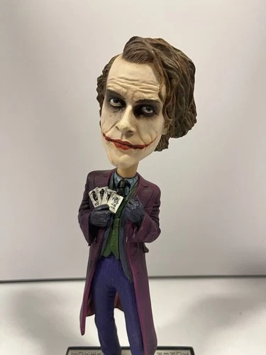 The Dark Knight Joker Bobblehead Collectible Figure with Playing Cards Base