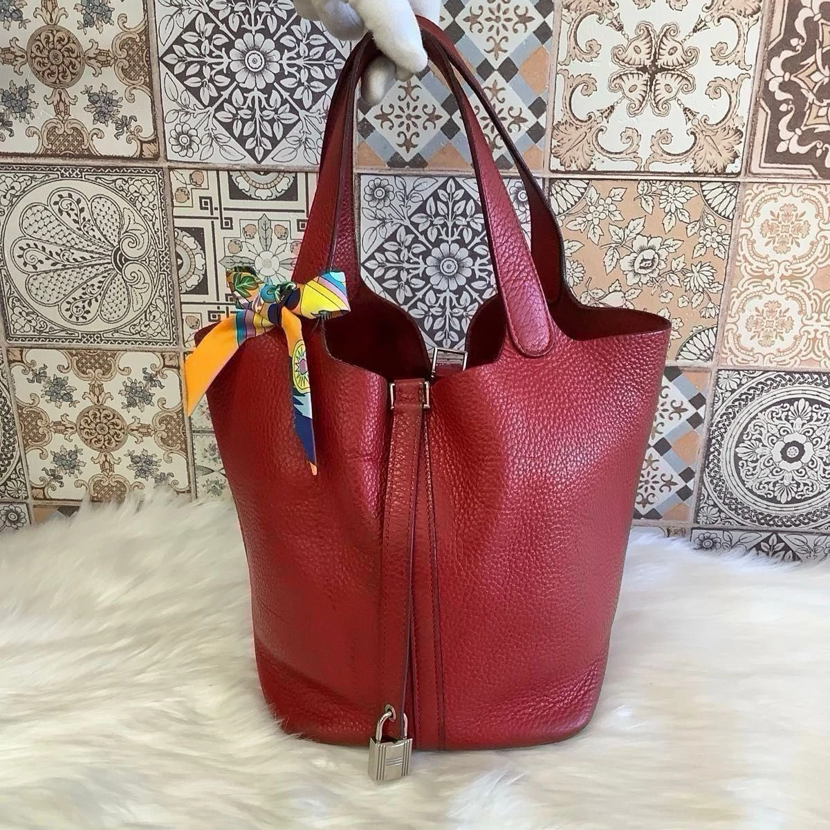 HERMÈS Leather Bucket & Drawstring Bags for Women for sale | eBay