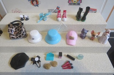 ZURU Mini Moden Konvolut Schuhe Hüte Zubehör Haustiere einige Artikel gut für Barbie