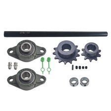 Jackshaft Sprockets with UCFL204 Pillow Block Bearings Kit 3/4" X 14" 40/41/420