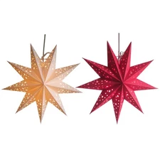 Paper Star Lantern Nine-point Hollow Lampshade Decor Starry Christmas 