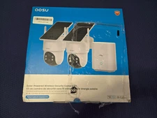 AOSU SolarCam D1 Classic Kit - Solar Powered Wireless Security Camera Kit 2-pack