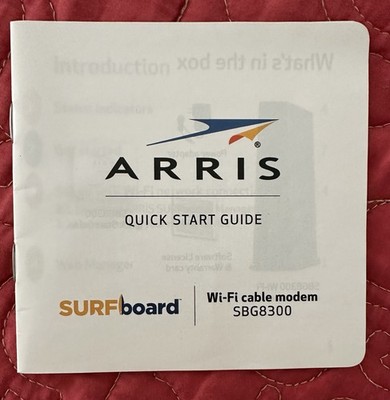 ARRIS SURFboard SBG8300 DOCSIS 3.1 Gigabit Cable Modem WiFi Router Combo