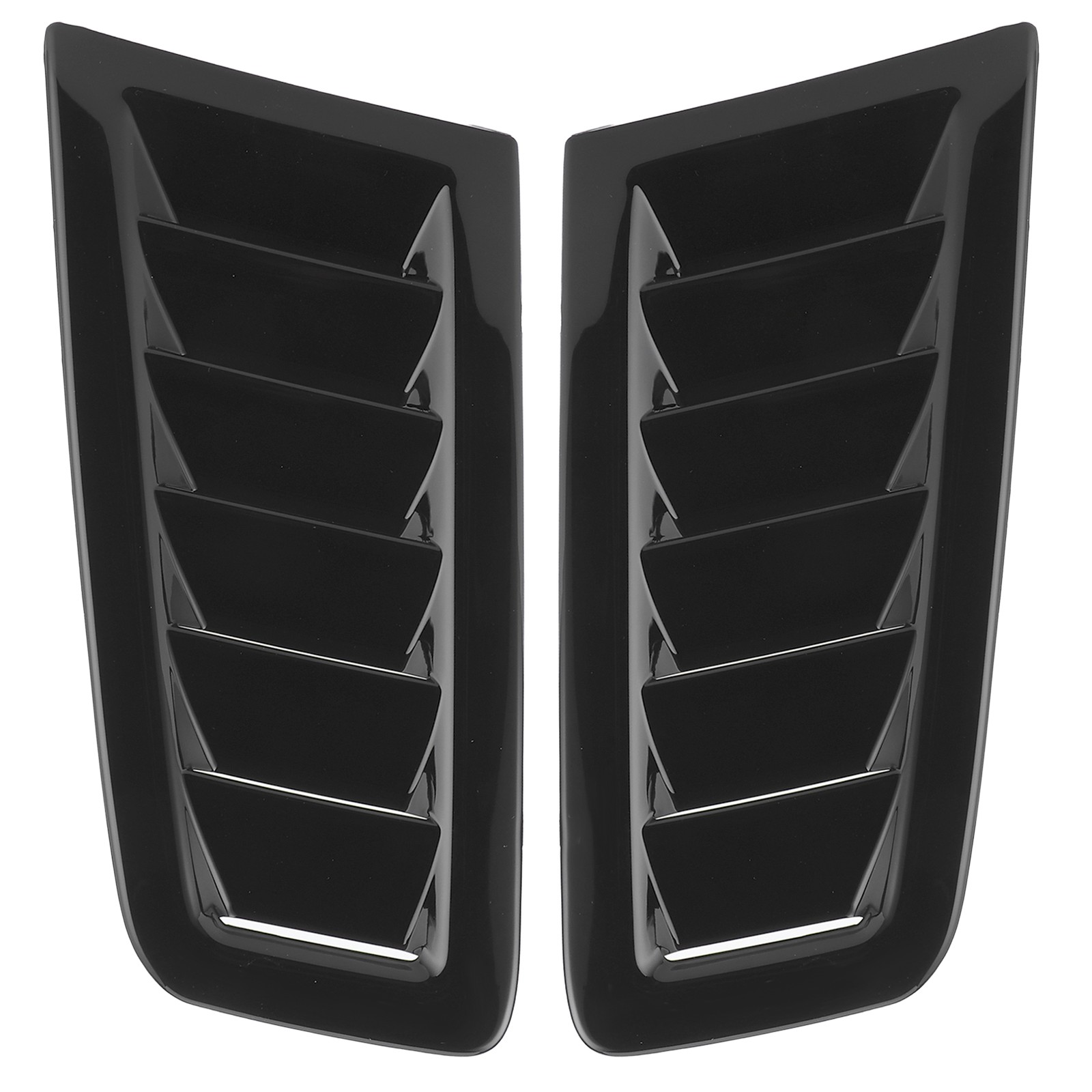 2Pcs Bonnet Air Vents Gloss Black For RS MK2 Style