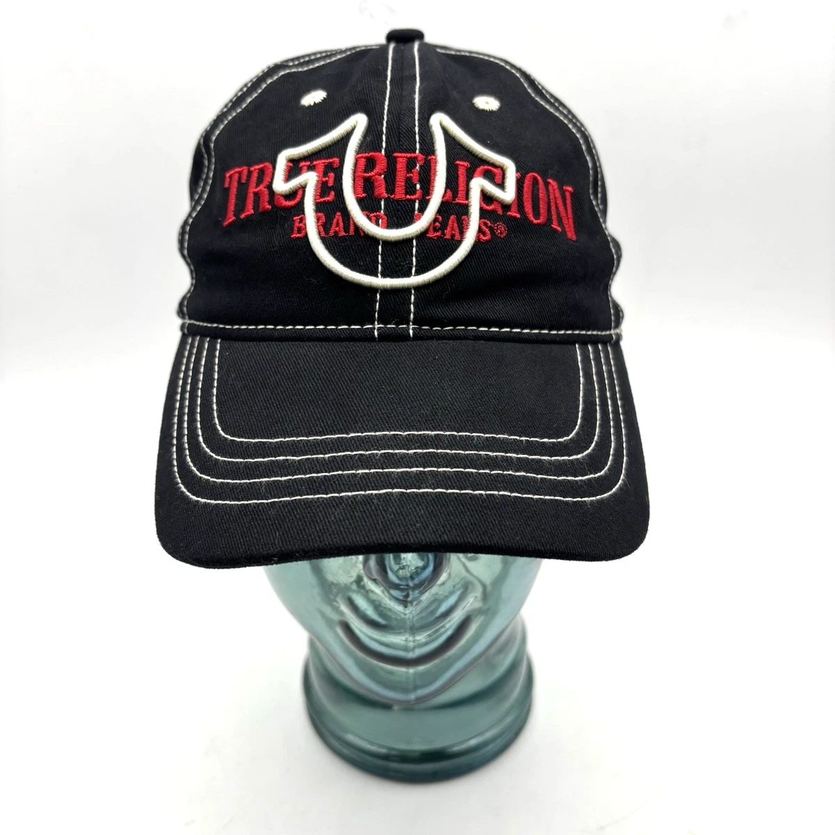 True Religion Unisex Black White Red Embroidered Logo Hat New With Tags True Religion Black Cap with Red Logo New | Mercari main image 2