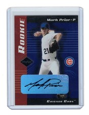 2001 Leaf Limited Mark Prior Rookie Card RC Auto /500. rookie card picture