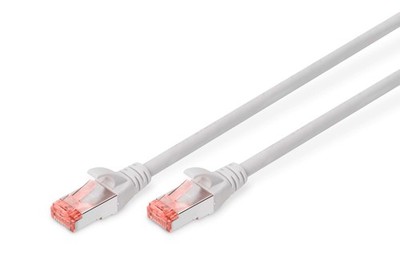 DIGITUS P S/FTP CAT6 15 m Patch Cable - Grey