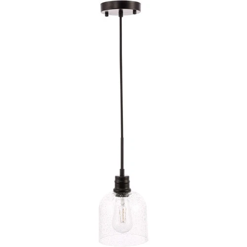 Living District LD6210BK Gabe 1 Light 6 inch Black Pendant Ceiling Light - Picture 5 of 11