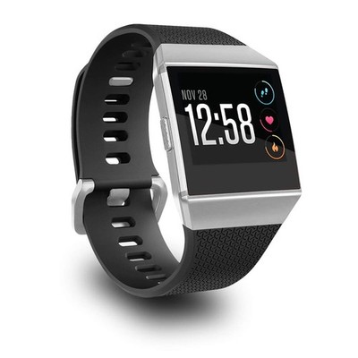 AIUNIT Compatible with Fit bit Ionic Bands for Men Women Large, F-Black
