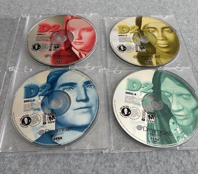 SEGA D2 Sega Dreamcast Survival Horror 4 Disc Set Video Game M NTSC-U/C 