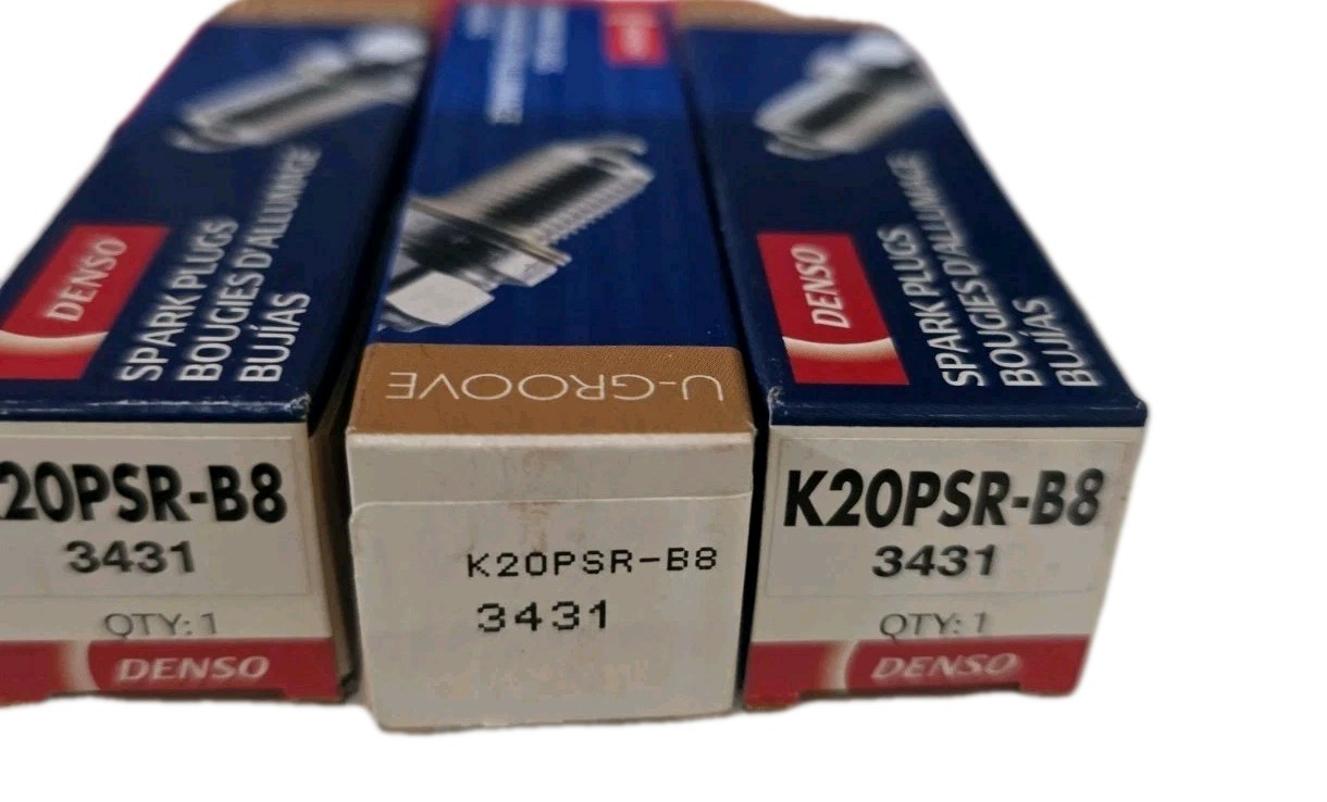 3x DENSO K20PSR-B8 3431 Iridium Spark Plugs for Lancer/Outlander 15-6