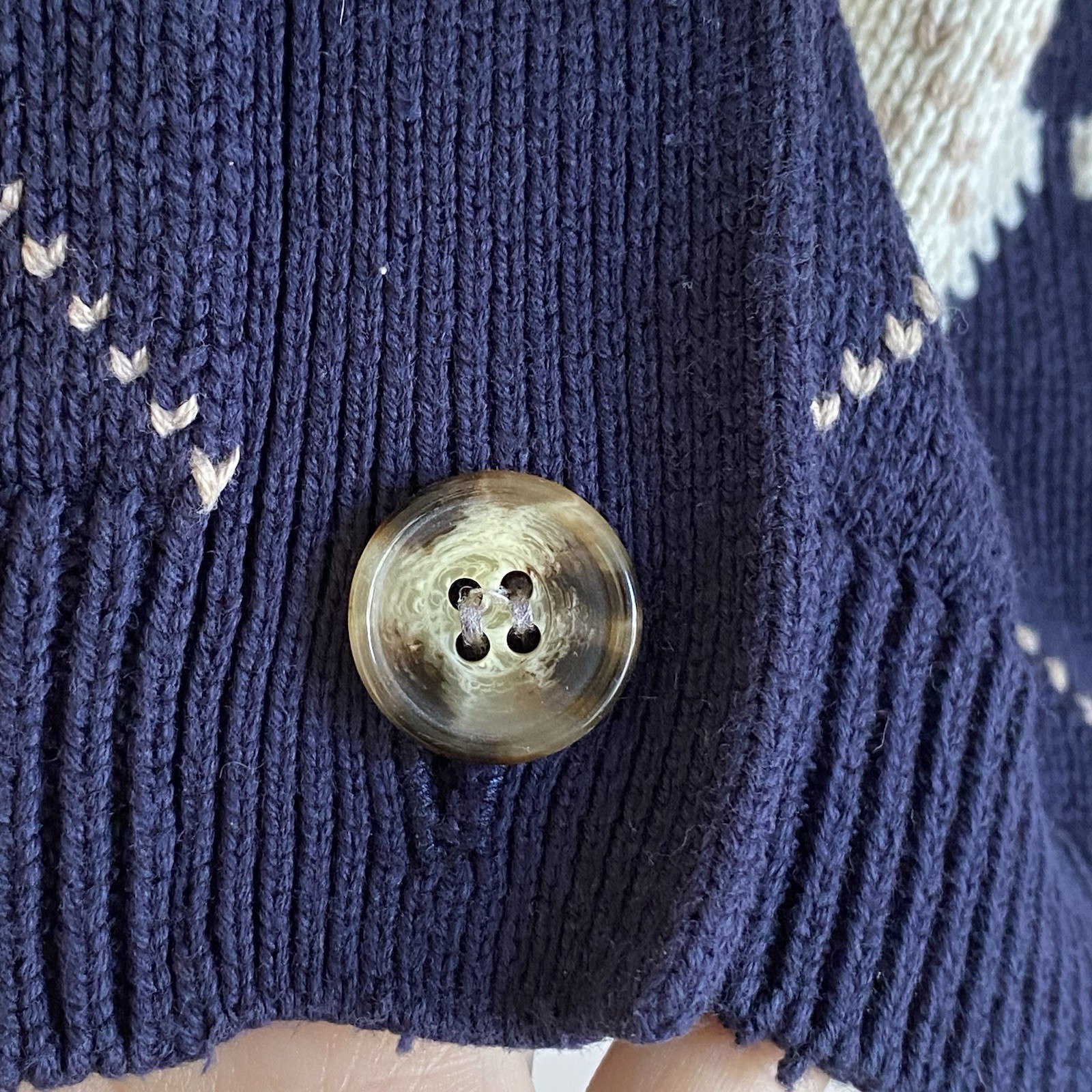 Pendleton Cardigan Button Sweater Size Large Prep… - image 7