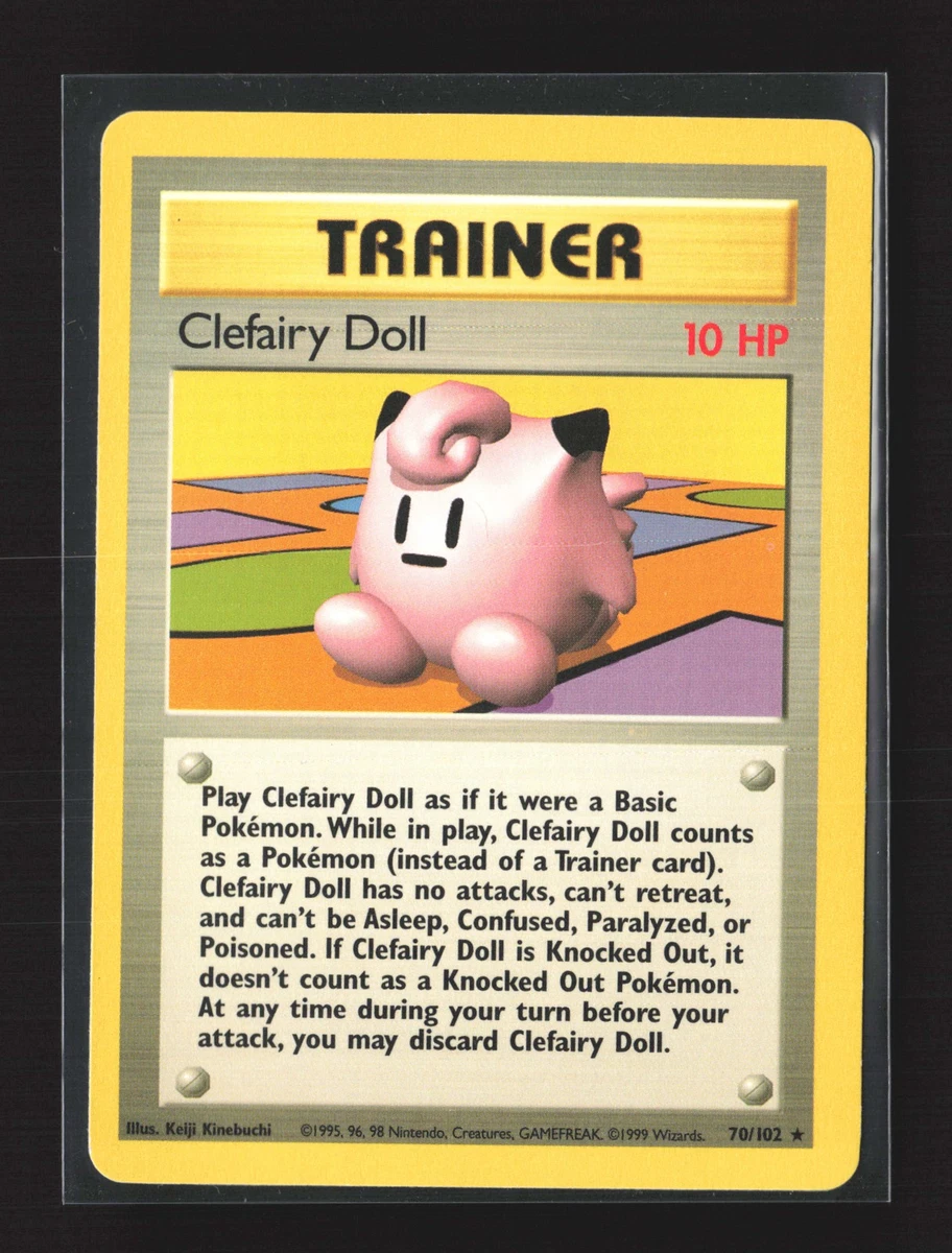 【PSA8】ピッピ人形 旧裏 初版 マーク無し CLEFAIRY DOLL PSA 8 NM/MT Clefairy Doll Shadowless 70/102 Pokemon 1999 Base Set