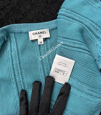 CHANEL カーディガン　ブルー　紺色　サイズ38 s-l400.jpg