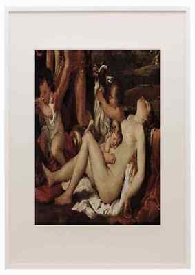 Poussin The Nurture Of Bacchus Detail1 A4 A3 gerahmter Druck